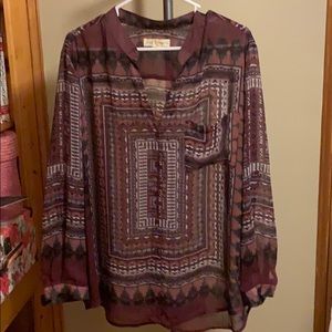 Urban Outfitters Sheer long sleeve top